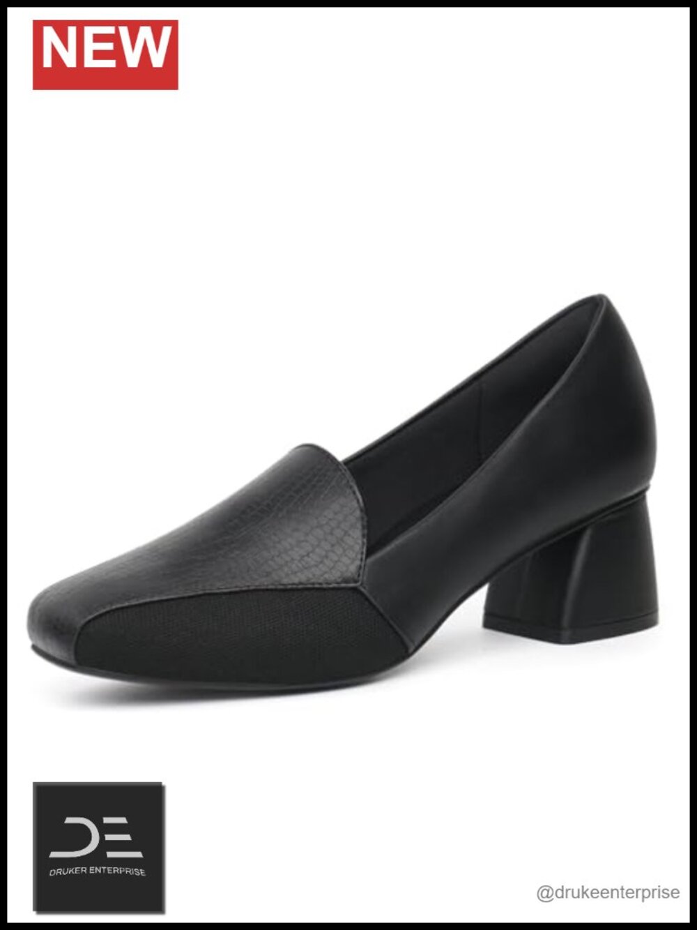 Orthopedic Platform Loafers for Bunions - Synthetic Leather 2" Heel